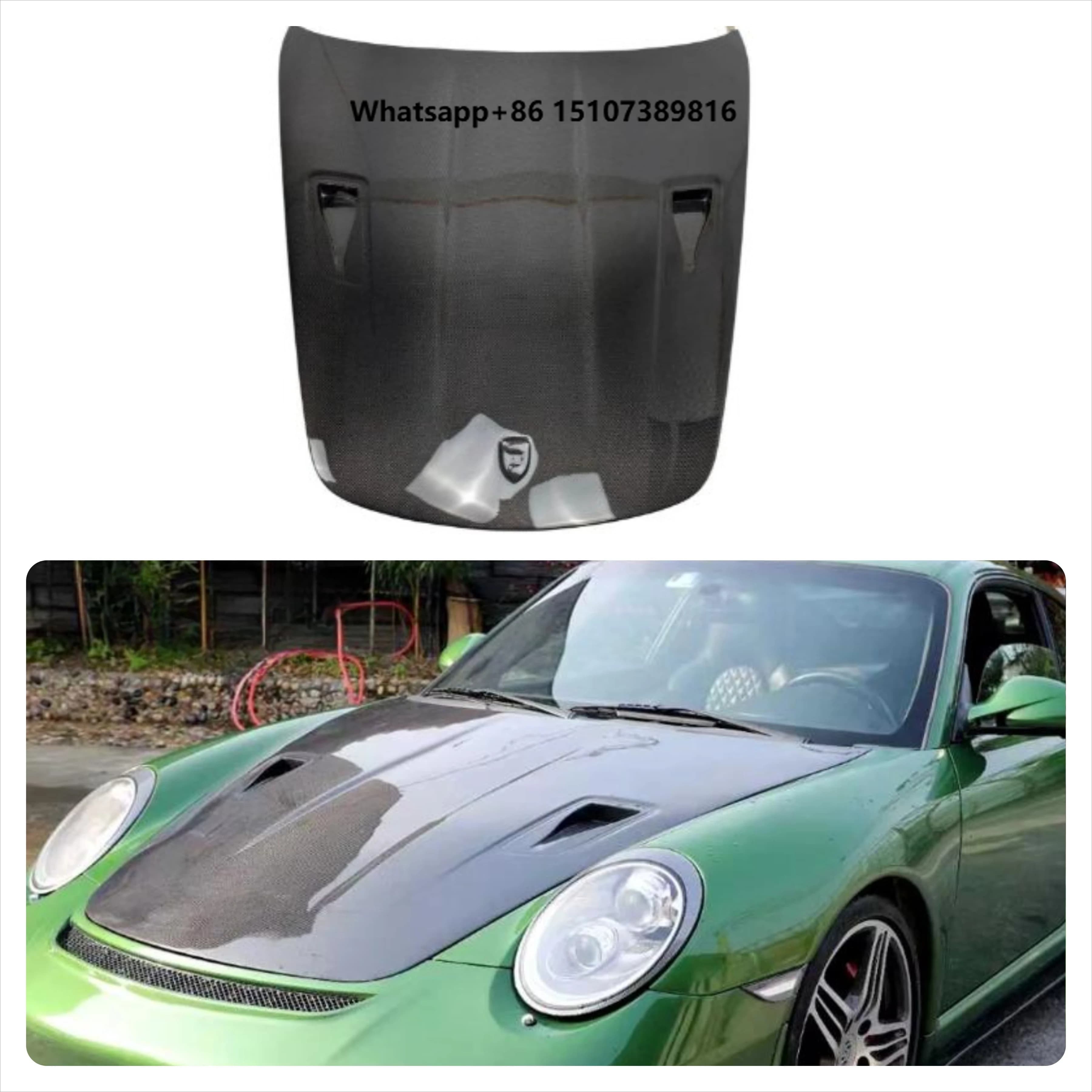GT3 Style 911 997 Real Carbon Fiber Hood for 911 997 2004-2012