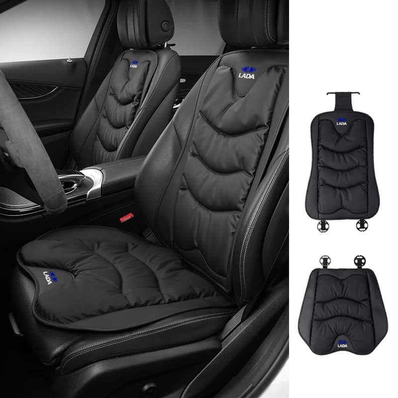 Car Front Rear Seat Cover Leather Cushion Backrest Protective Mat Accessories For Lada 2110 2114 Largus 2112 110 2105 2107 2106