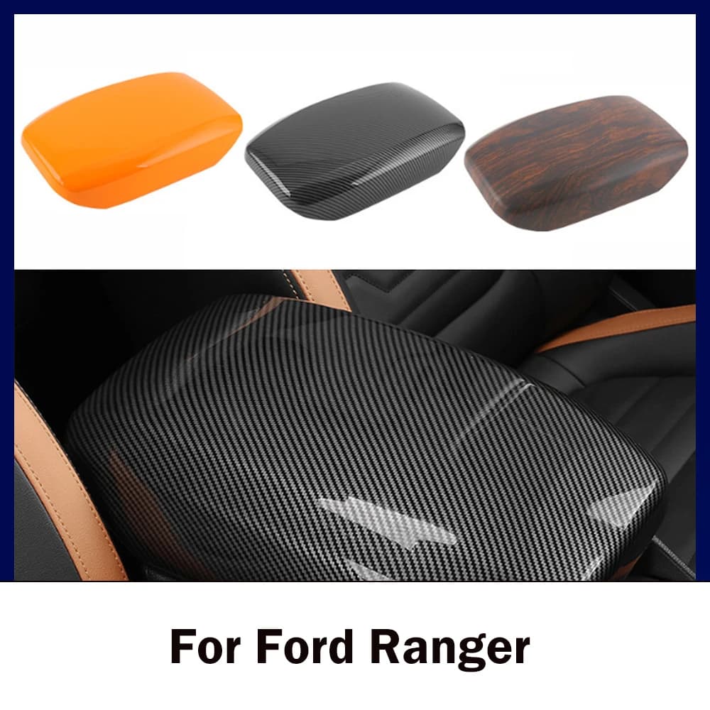 Modified Armrest Box Cover Decoration ABS Armrest Box Glitter For Ford Ranger 2023 2024