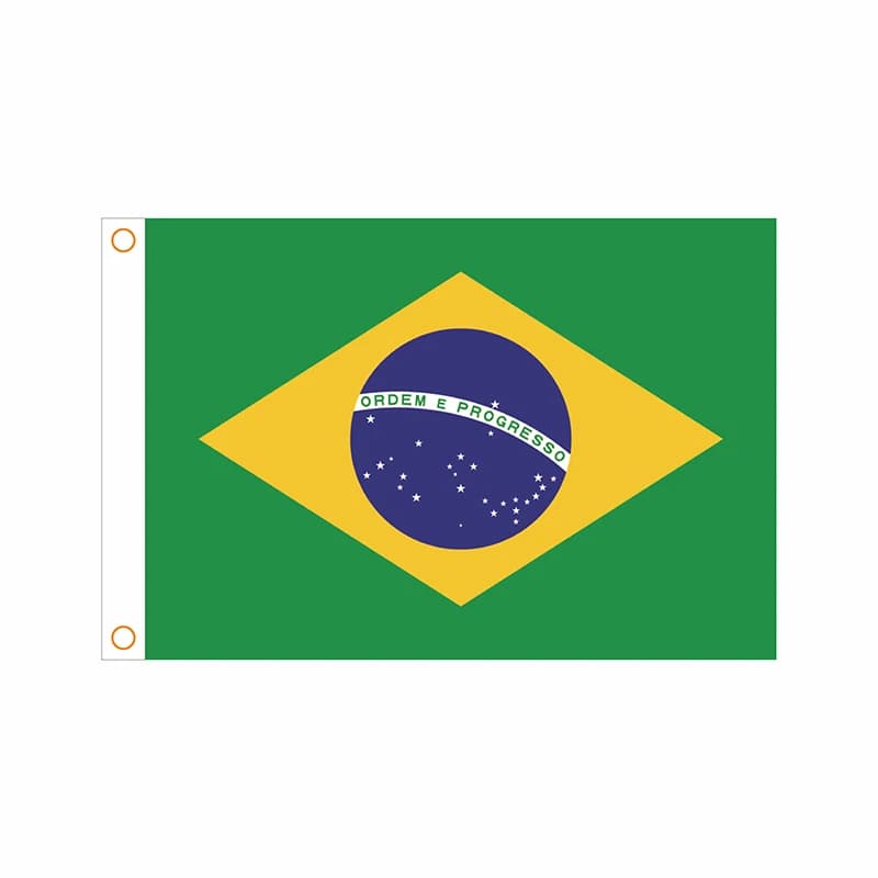 90x150cm Indoor Football banners Home decoration High Quality Outdoor No Flagpole Brazil flag Good quality