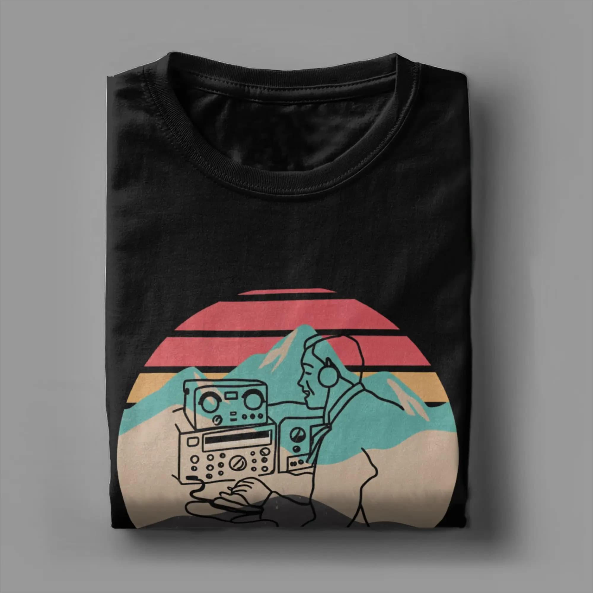 Fashion Ham Radio Operator Amateur Radio T-Shirts for Men Crewneck Cotton T Shirts  Short Sleeve Tees Summer Clothes