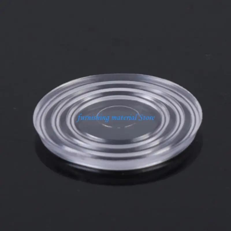 Y5GD 60Pcs Thickness Auto Adhesive Round Silicone Rubber Bumper Soft Transparents Black AntiSlip Shock Absorbers Feet Pad Damper