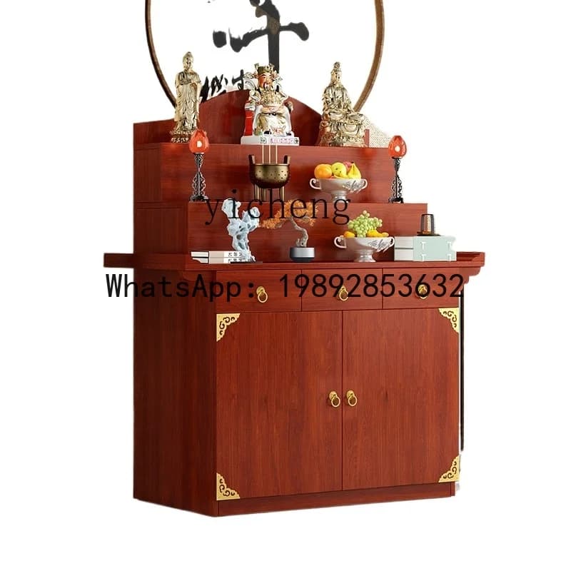 XLL  new Chinese-style offering table Buddhist table household three-layer incense fire central hall offering table