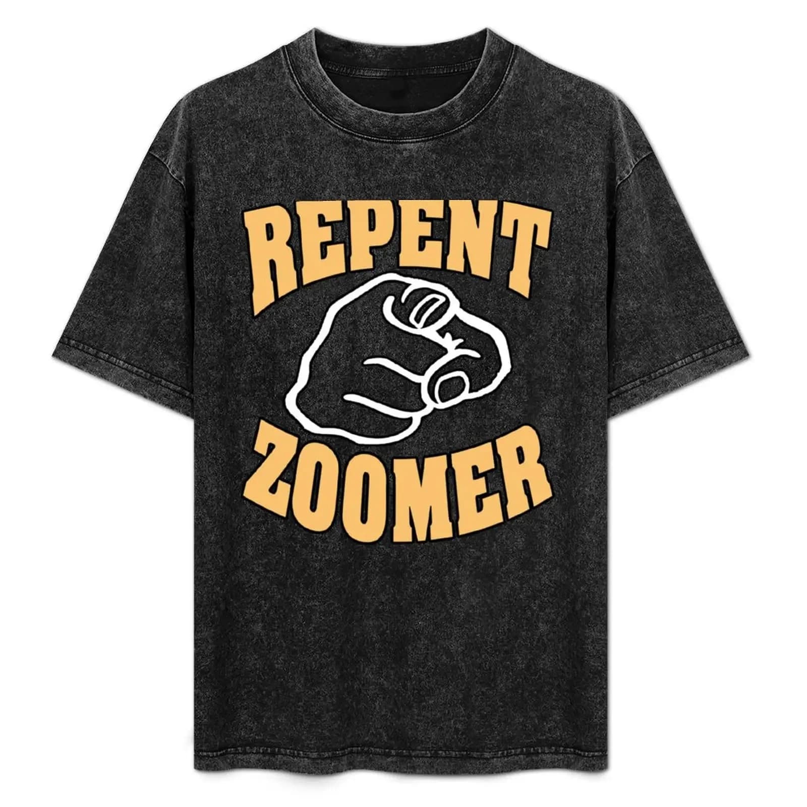 Repent Zoomer T-Shirt Casual Loose Fit Summer Tee Shirt