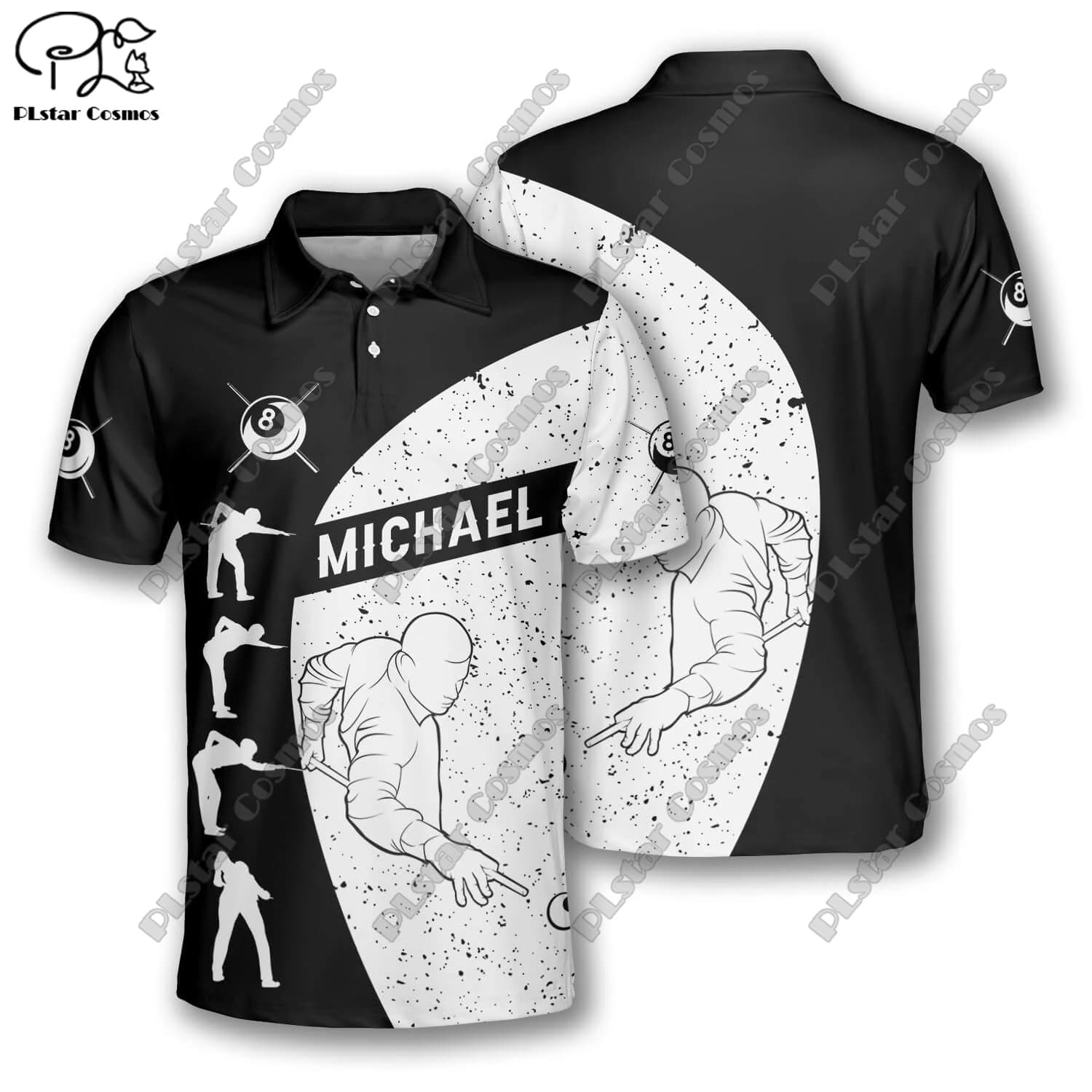 3D Printing Billiard 8 9 Ball Skull Polo Shirt Harajuku Streetwear Summer Tops Sleeveless T-Shirt Fitness Unisex Clothing New  3