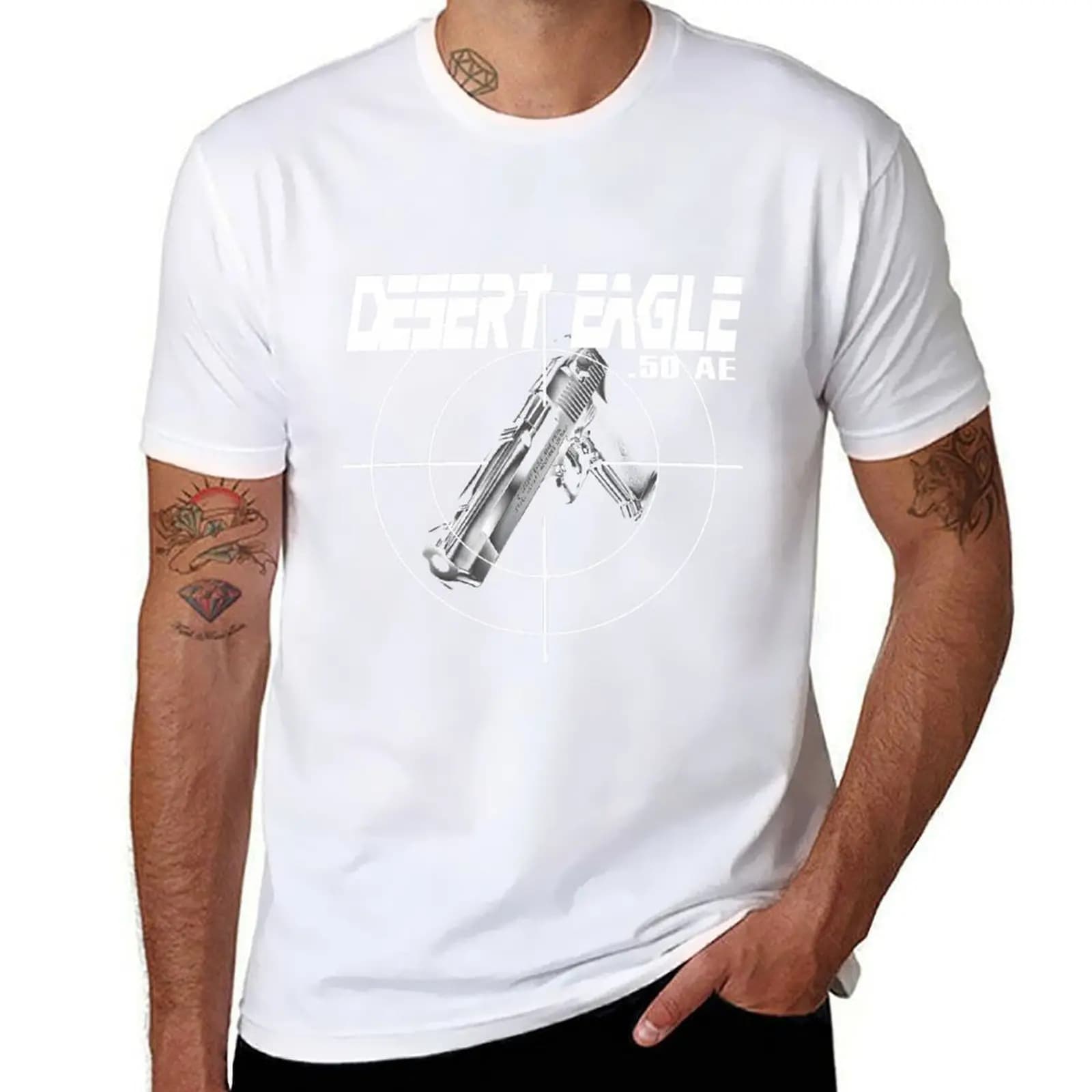 IMI Desert Eagle T-Shirt cotton tshirt 100% t shirts for man graphic vintage T-Shirt