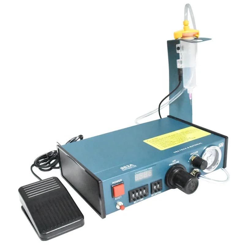 220V/ 110V  Auto Glue Dispenser 983A Solder Paste Liquid Controller Dropper Fluid Dispenser  Dispensing Controller