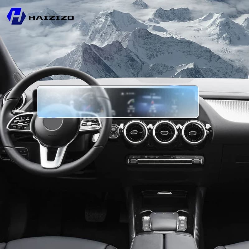 For Mercedes-Benz GLA H247 2020-2025 LCD Screen Anti Fingerprint Matte TPU Film Car Navigation Screen Protector Film Accessories