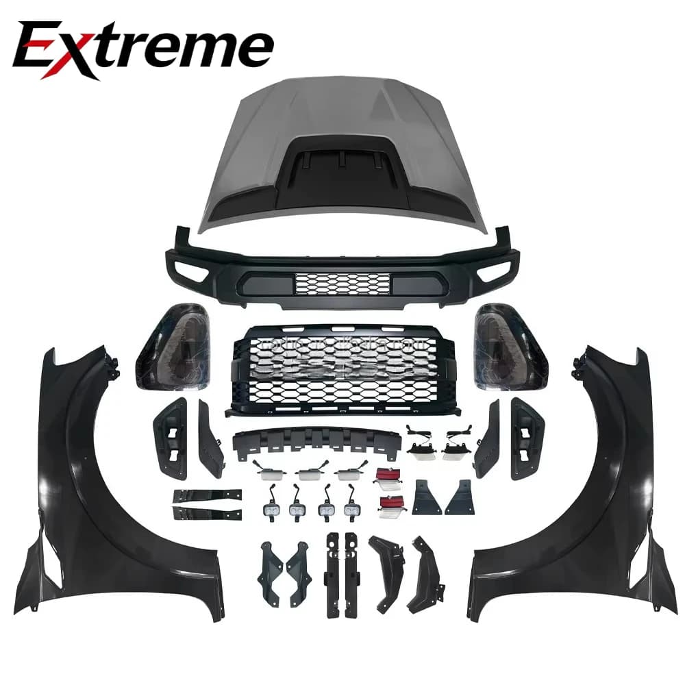 New Arrival  Auto Body Kit 2012-2021 Ranger Accessories T6 T7 T8 Car Bumpers for Ford Ranger Upgrade F150 Raptor Bodykit