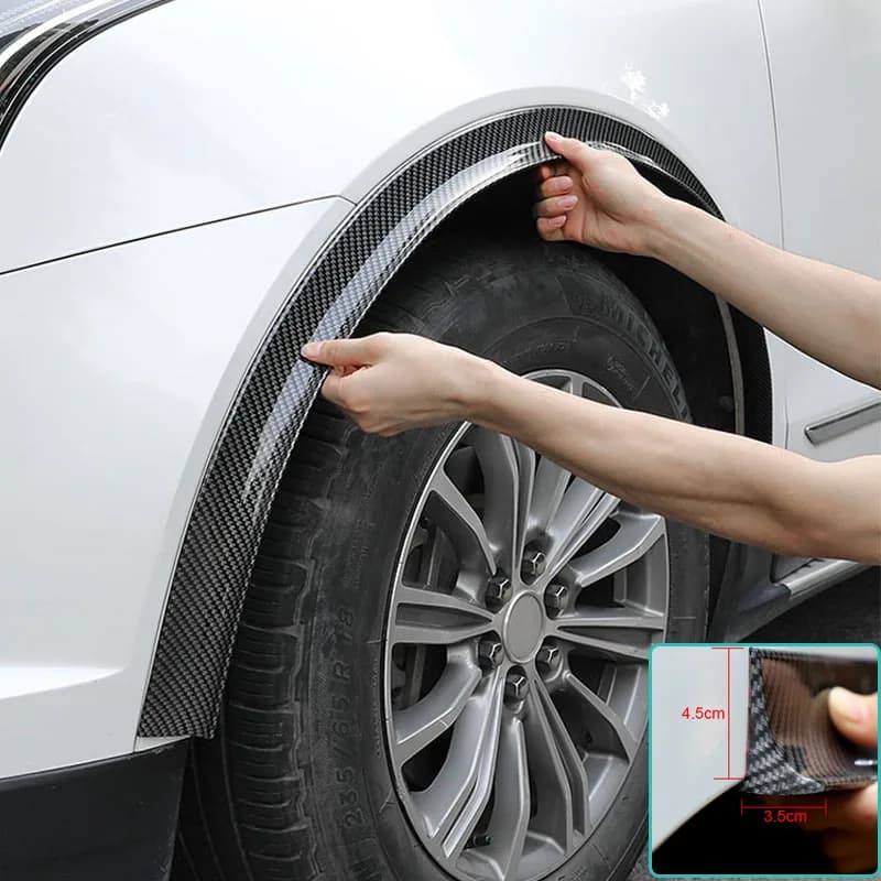 Car Wheel Arch Bumper 1.5M Anti-Collision Strip 2/3.5/4.5CM Rubber Universal Anti-Scratch Protection Strip Bumper Trim Accessory