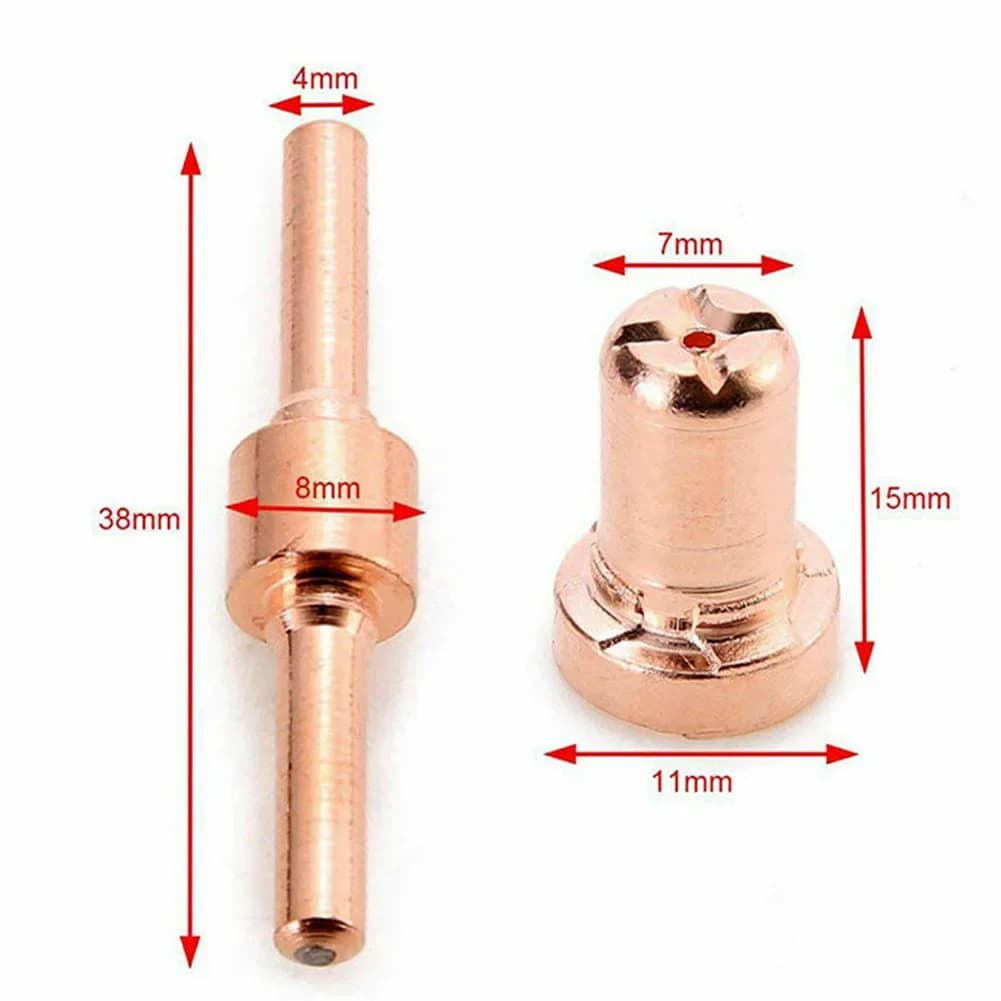 Efficient Air Cooling System Air Cooling Torch Wenzhou 40A Tip 0.85*0.5*0.56cm PT31 Nozzle Set Plasma Cutting Air Cooling