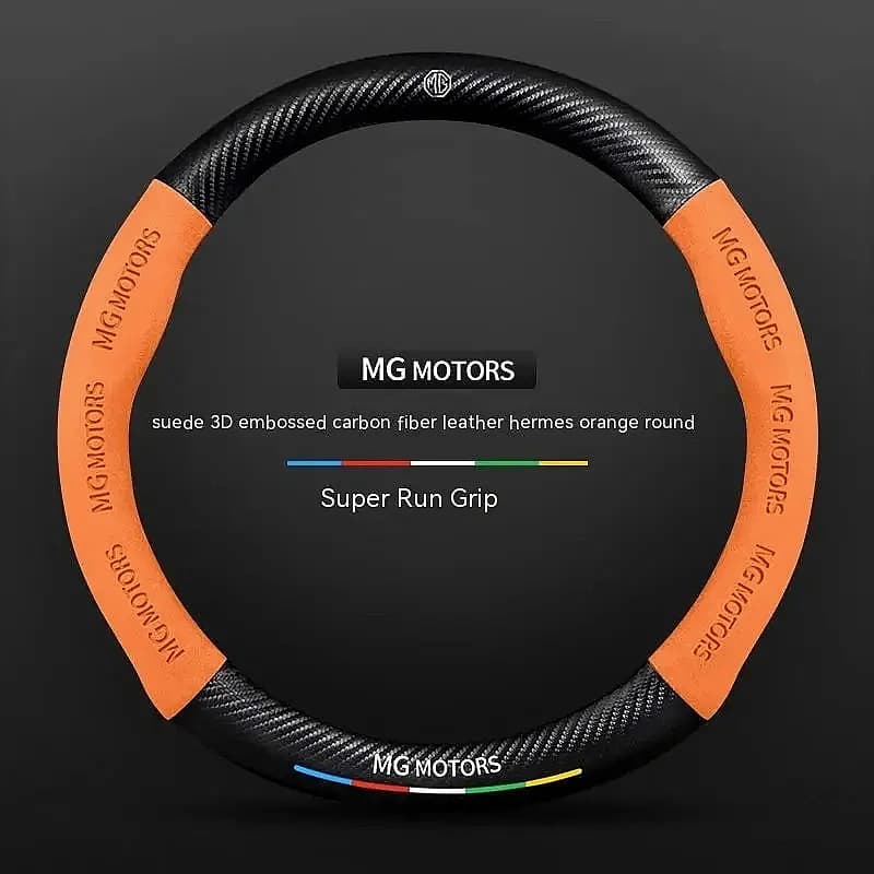 Anti-slip Carbon Fiber Steering Wheel Cover For BYD Atto 3 Seal Dolphin Han, Soft Comfort Car Steering Protector Auto Part