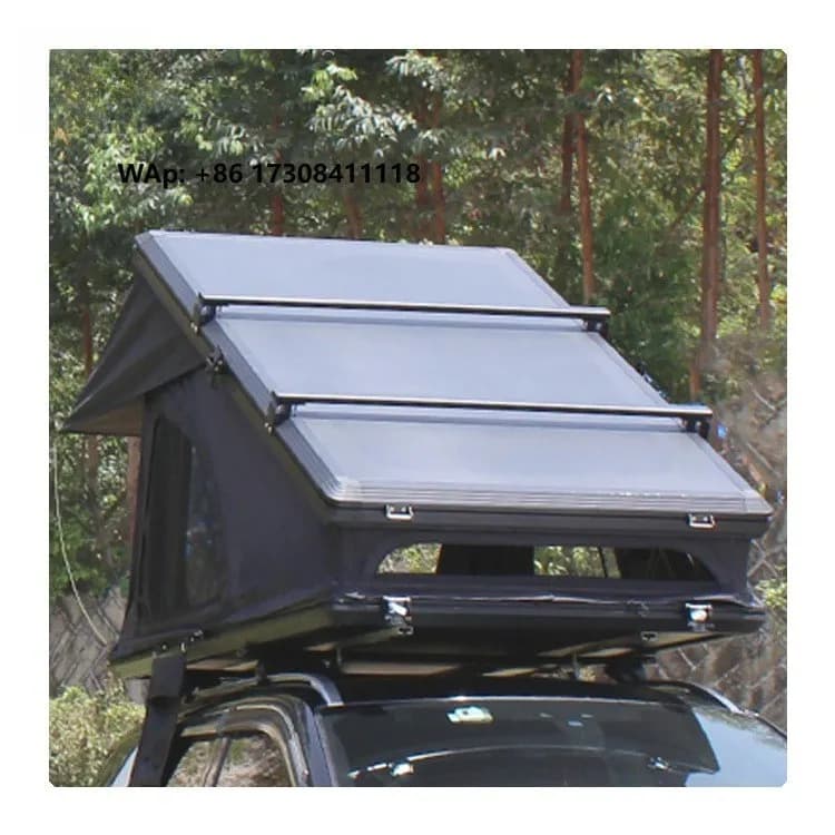 Marvelous Aluminum Frame Oxford Straight Bracing Type One Bedroom Summer Use Quick Automatic Opening Triangle Car Rooftop Tent