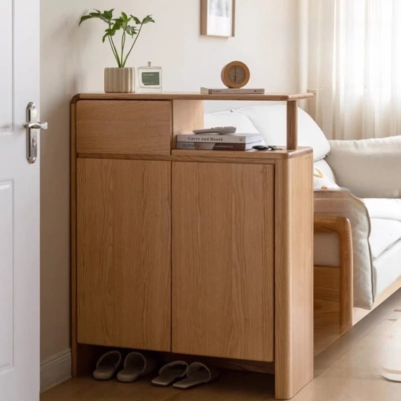 Wooden Storage Shoe Cabinet Makeup Designer Tower Shoe Shelf Bedroom College Dorm Essentials Archivadores Entrance Furniture