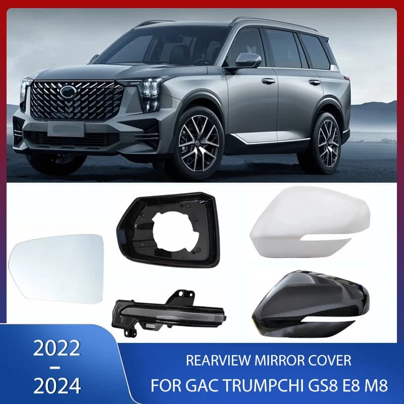 Rearview Mirror Cover Frame Signal Lamp Door Wing Mirror Glass Lens Heated For GAC Trumpchi GS8 E8 M8 2022 2023 2024