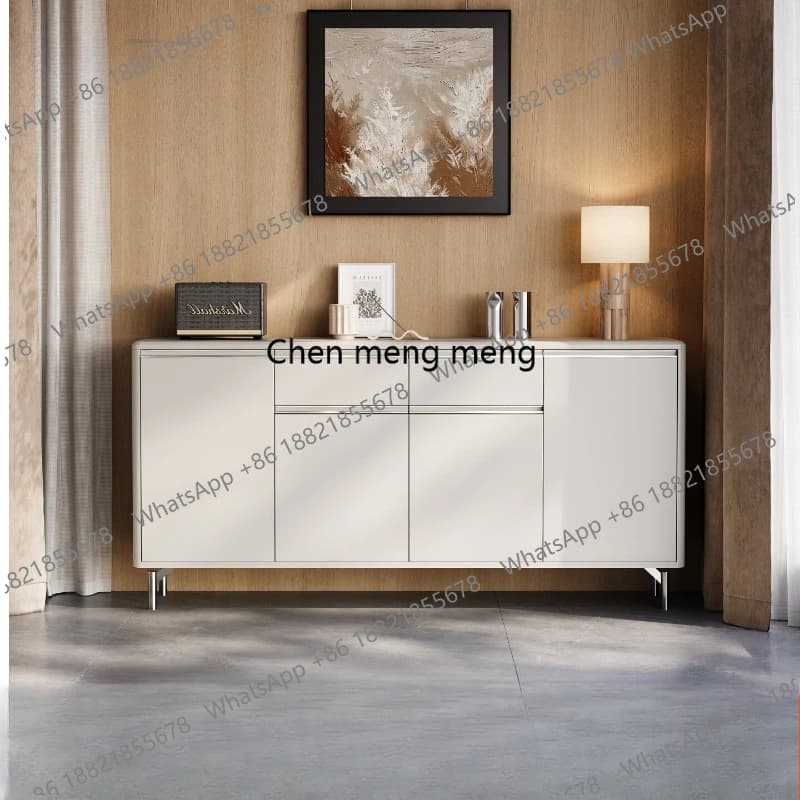 all solid wood dining side bedroom locker living room porch cabinet light luxury simple chest cabinet large capacity pumping