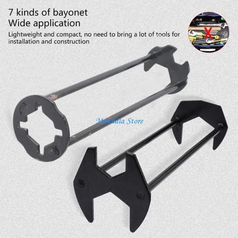 U2JC Multifunction Sink Repair Wrench Kitchen Repair Plumbing Tool Hexagon Wrench Set