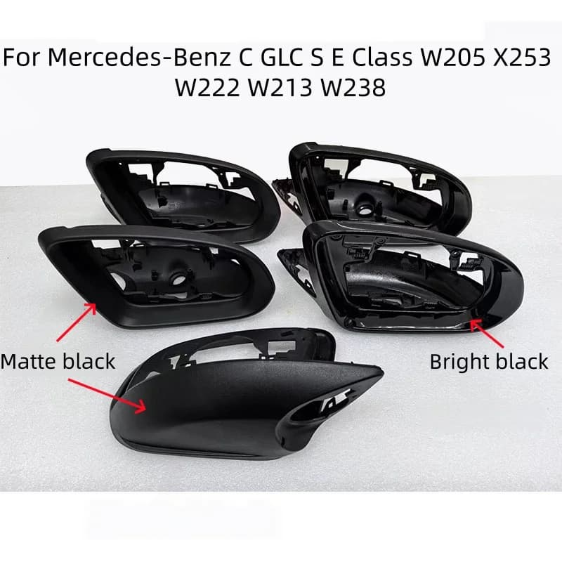 LHD Auto Side Mirror Cover Cap frame glass trim For Mercedes Benz W205 W222 W213 W238 X205 X253 C217 C253 W253 C S GLC E G Class