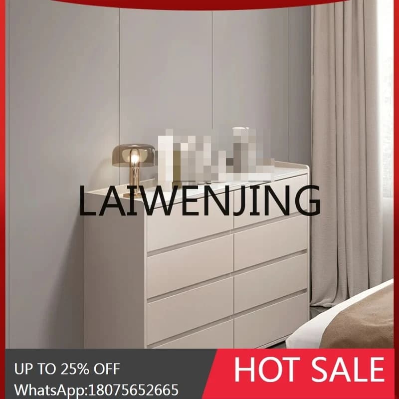 Ultra-Thin Bedroom Eight Bucket Simple Modern Light Luxury Tailstock TV Cabinet Narrow Storage Chest of Drawer