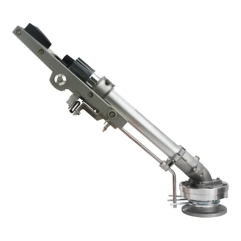 Remote vertical rocker arm atomizing spray gun controllable farmland mixing station dust reduction