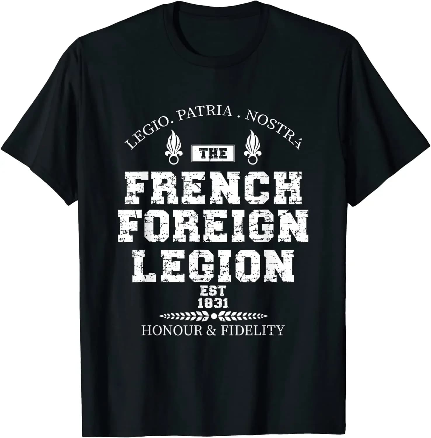 French Military Army Etrangere Troop Men T-Shirt Short Sleeve Casual 100% Cotton O-Neck Summer TShirt