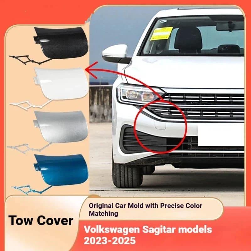 It is suitable for 23-25 Volkswagen Sagitar front bar trailer cover, FAW Sagitar tow rope cover with paint