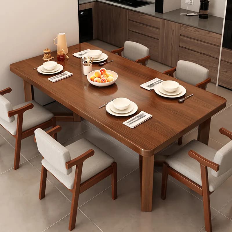 Solid Wood Luxury Dining Table Extendable Ornament Nordic Kitchen Coffee Dining Table Home Outdoor Mesas De Comedor Furniture