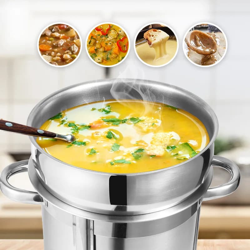 4L7L11L stainless steel buffet western soup stove soup bucket water-proof heating pot