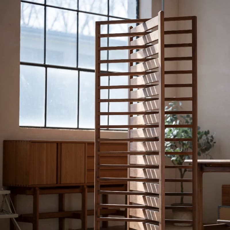 LTT solid wood tenon and mortise new Chinese partition screen entrance retro simple and quiet wind