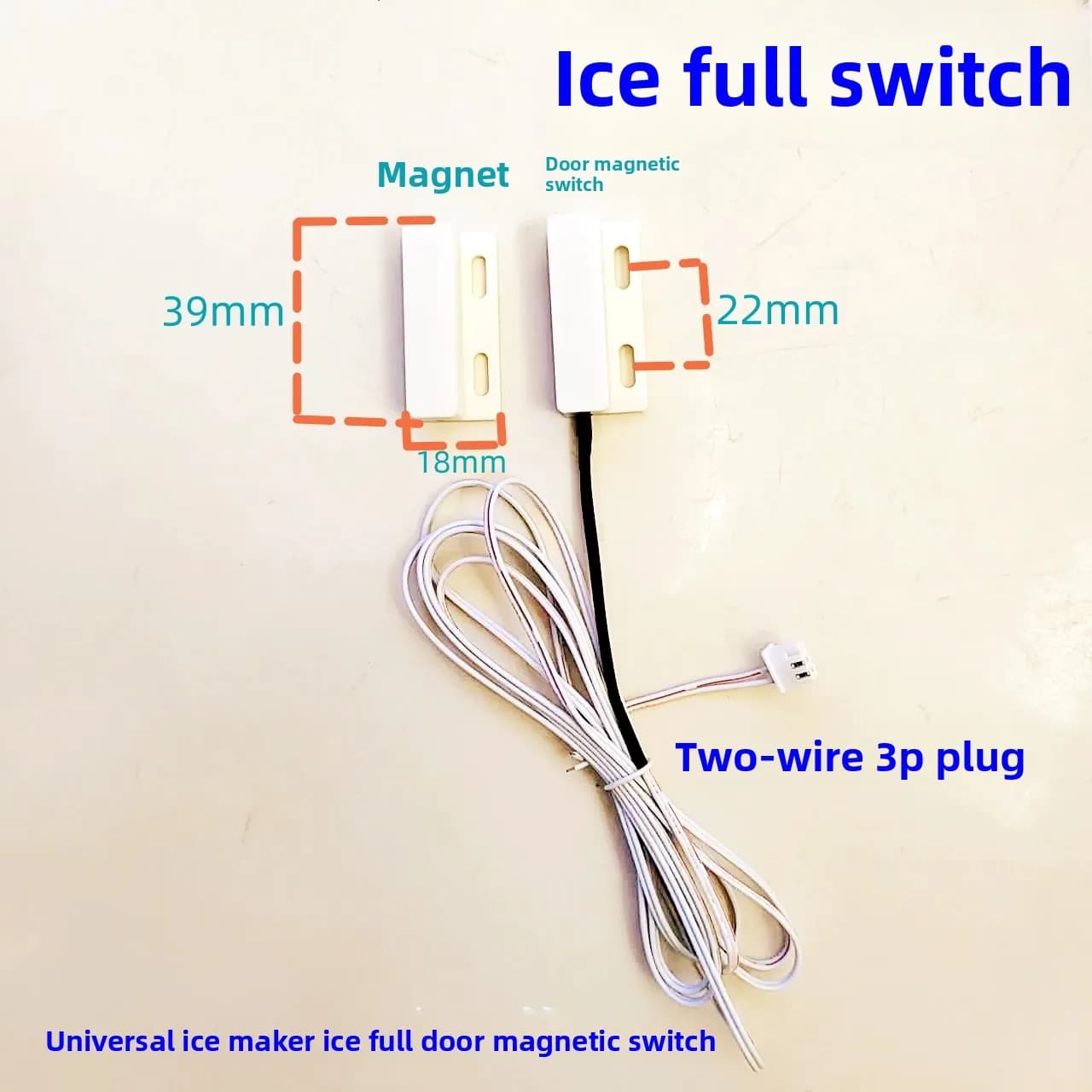 For Scottsmans Longs View  Machine Full Sensor Ice for Tels Ice Full Door Magnetic Switch Deicing Reset Sensor