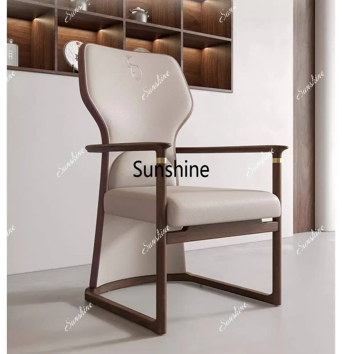 New Chinese leisure book chair zen simple family armchairT*
