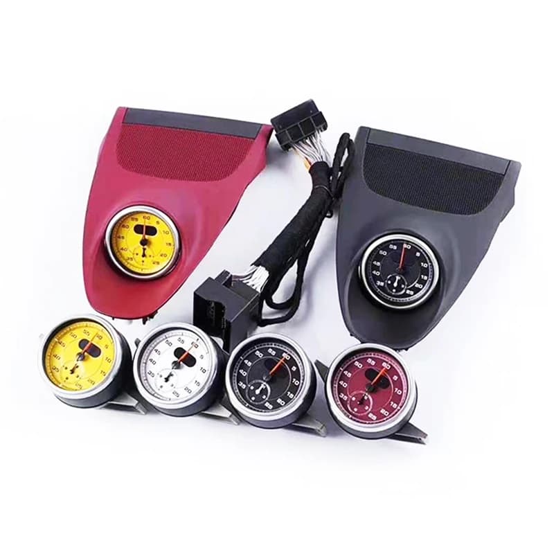 2016-2023 718 Cayman Boxster Dashboard Speedometer Clock Stopwatch Console New Condition with Black Red White Yellow Colors