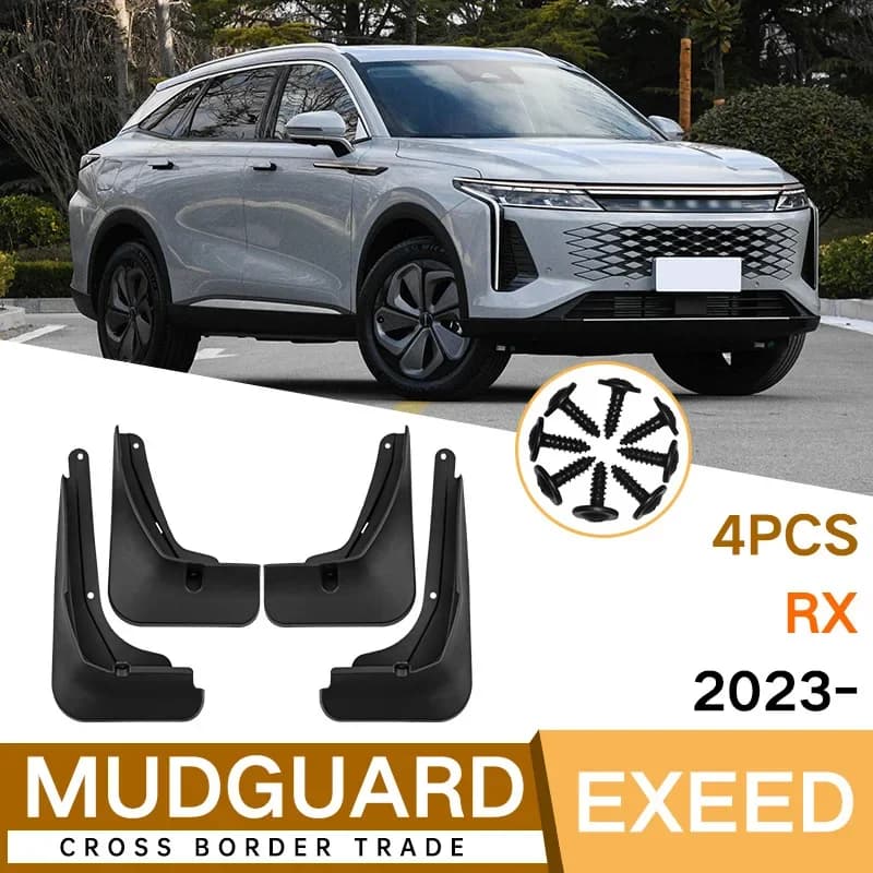 4PCS Mudguards For For Chery Exeed Exceed RX 2023 2024 Mud Flaps Fender Cover Flares Splash Guard Cover Exterior Accessories