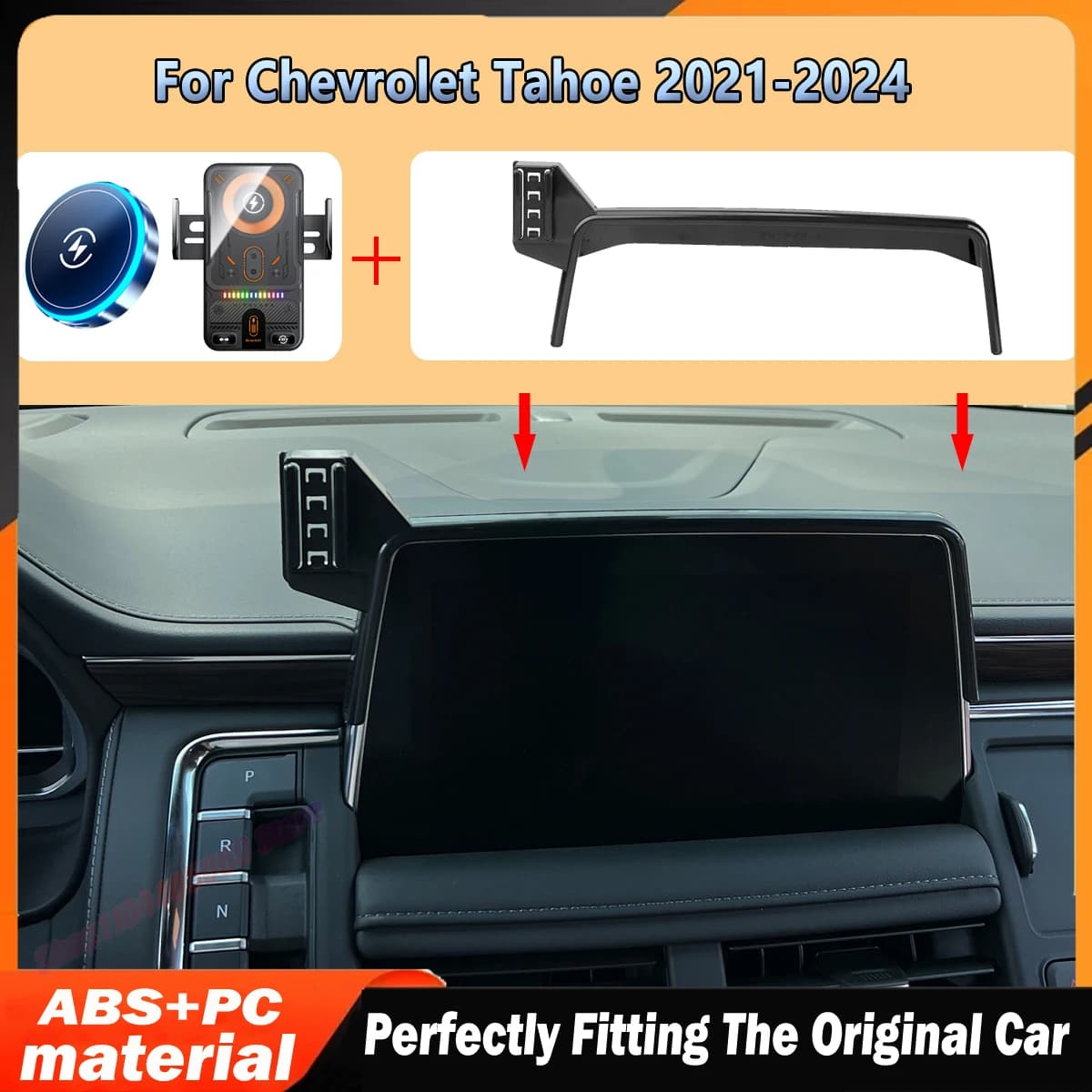 For Chevrolet Tahoe 2021-2024 Magnetic 15W Car Phone Holder vent Wireless Charging Car charger cradle For Magsafe Accessories