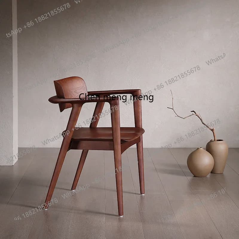 X The new model is simple,  engraved version of the armchair/the traditional tenon and mortise of  solid wood dining chair