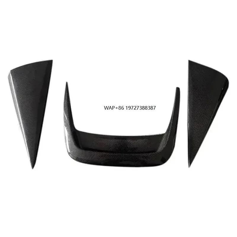 Body Kit for F12 Upgrade Novit Style Carbon Fiber Hood Vent 3-piece Hood Trim