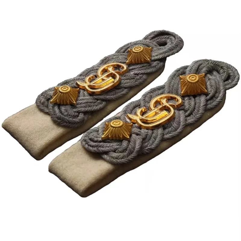 Germany Uniform Bullion Wire Shoulder Epaulette for Military Performance Wear Shoulder Badge Collection Cosplay Gift Epauletes