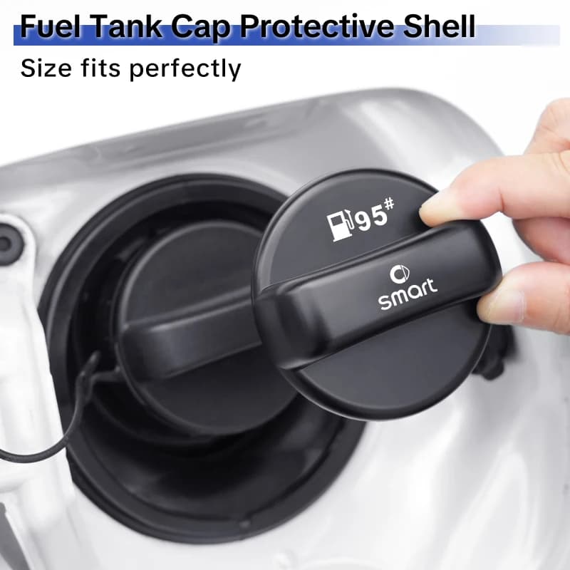 Car Fuel Tank Cap protective shell Universal Fuel Lid Trim Auto Interior Accessories  For Smart Fortwo 451 450 453 Forfour EQ