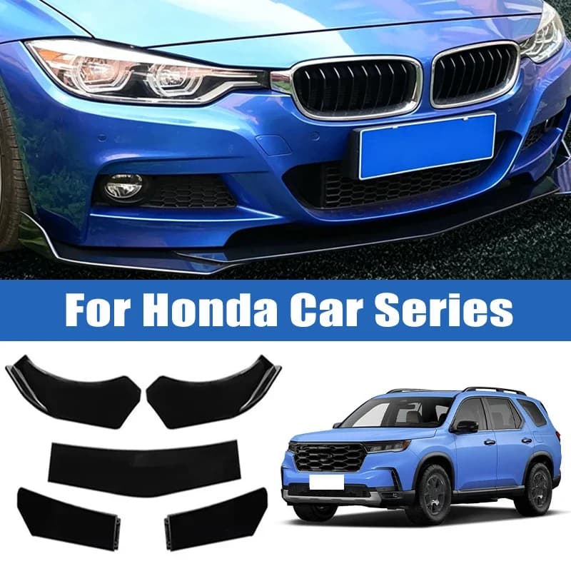 5Pcs Car Front Bumper Separator Bumper Lip Body Kit Duck Lip Separator For Honda Civic Accord CRV HRV Fit Jazz City Passport