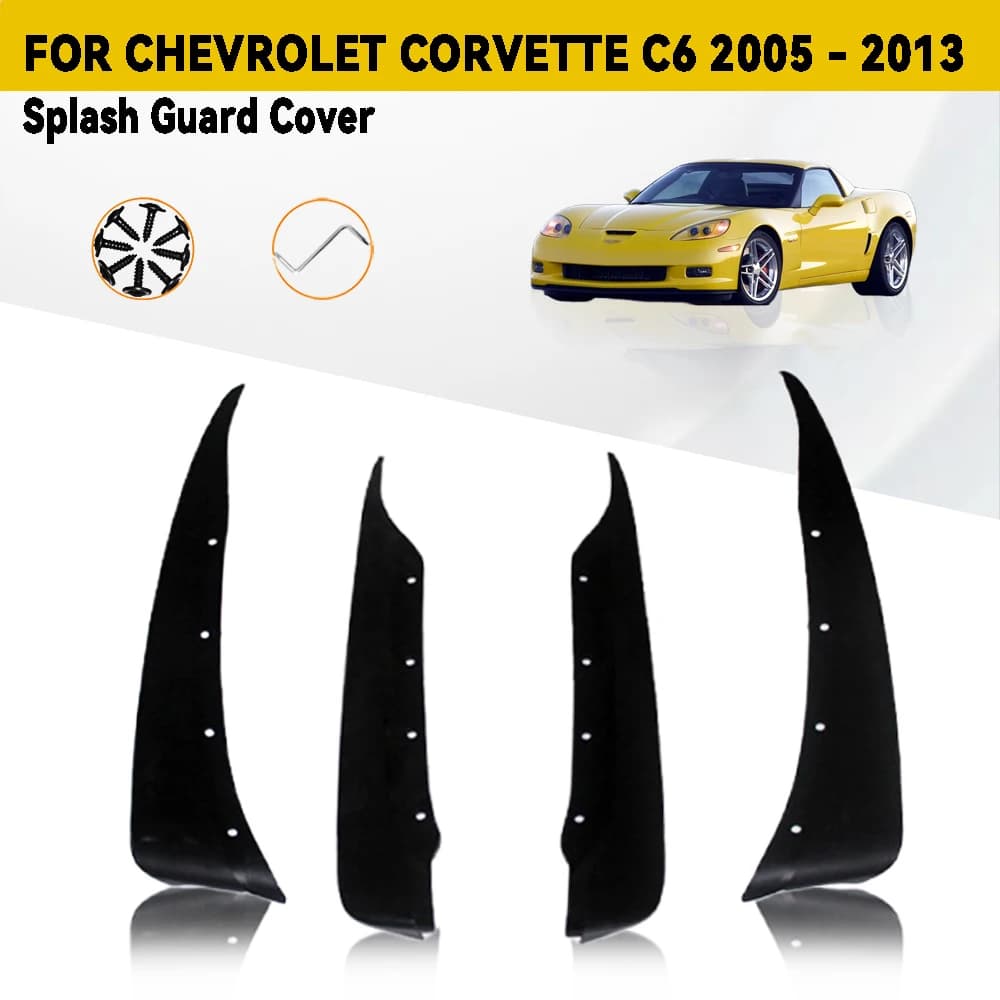 Car Mudguard For Chevrolet Corvette C6 2005 - 2013 Car Mud Flaps Guards Splash Flap Fender Accessories