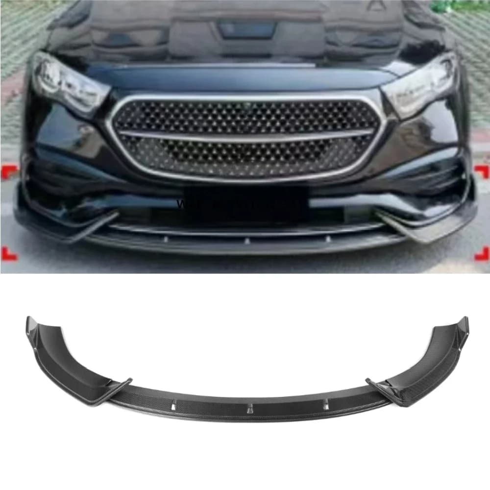 Real Carbon Fiber Front Lip Splitters 4pcs for Class W214 4-Door 2024-IN W214 Front Lip