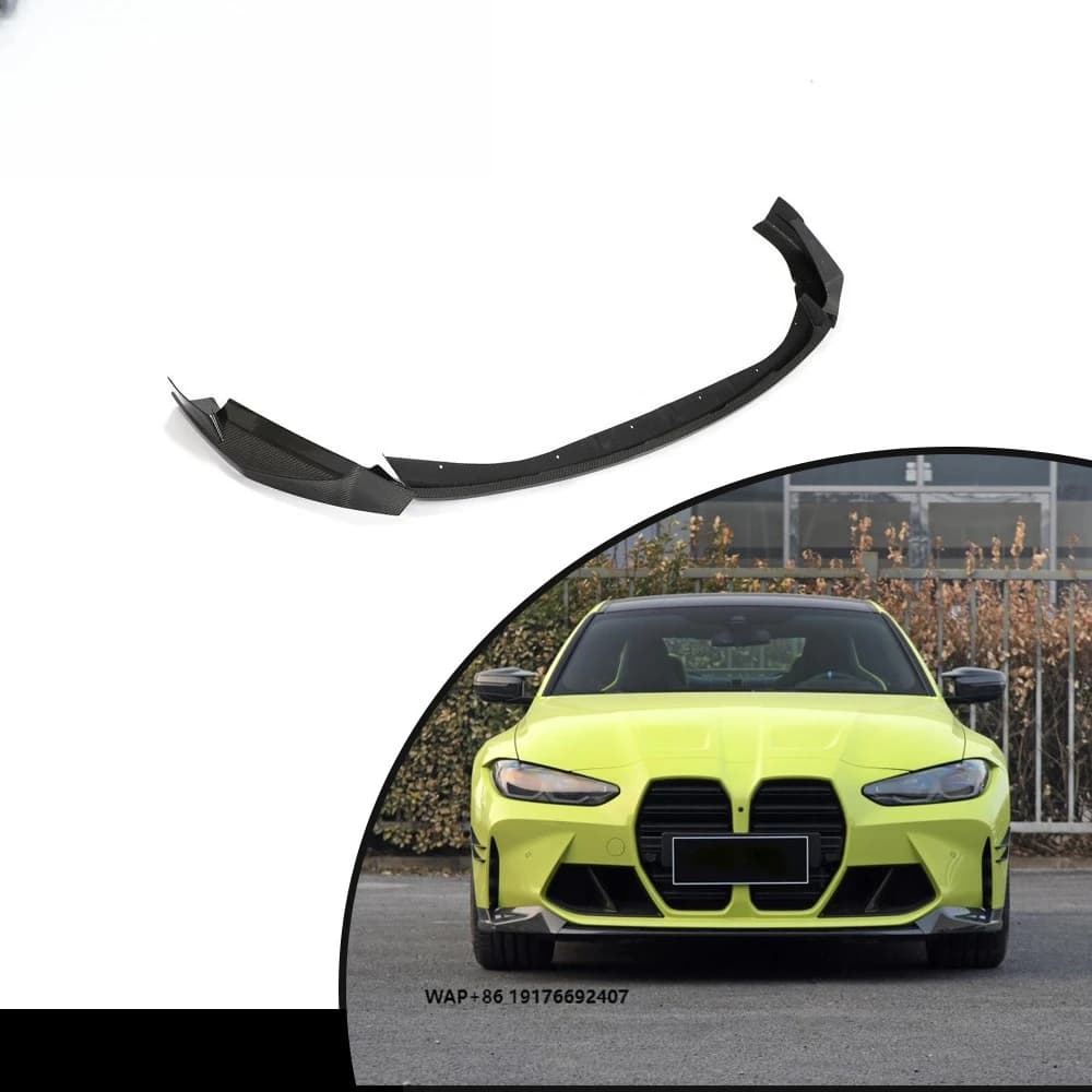 Comfort Luxury forBMW G80 M3 G82 M4  Carbon Fiber Front Bumper Lip Splitters Universal Car Spoiler 2021 2022