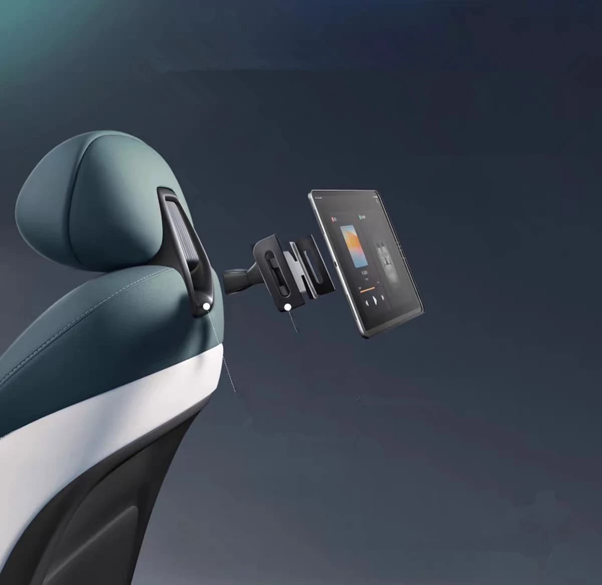 For Nissan N7 N6 Car Rear Seat Pad Holder Car Seat Phone Tablet Expand Holder PAD Phone Stand Pad Expansion Dock Pad Bracket