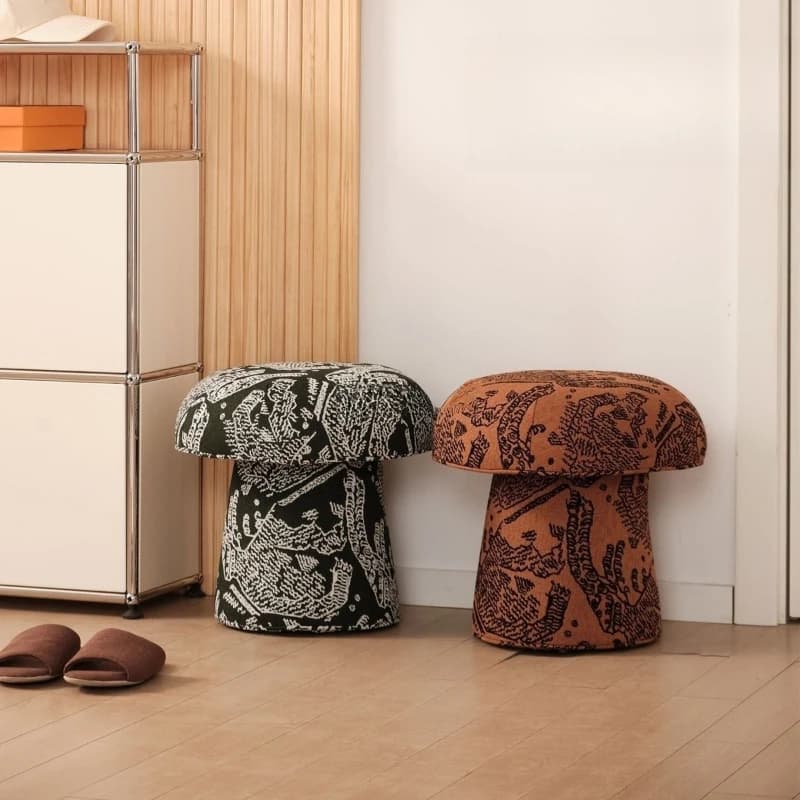 Mushroom  small apartment home designer low stool small round stool living room shoe changing  bedroom dormitory