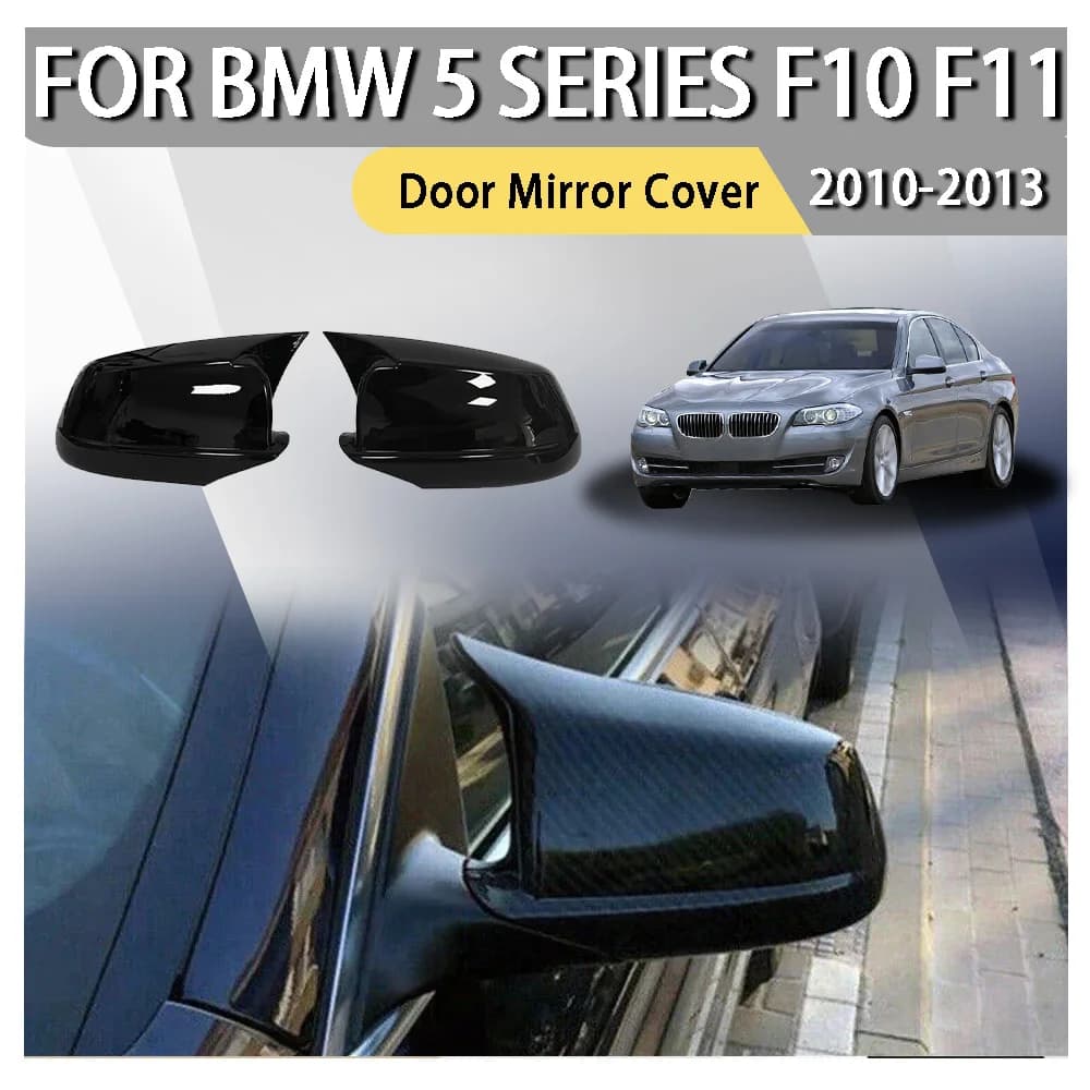 Car Decoration Upgrade For LHD BMW 5 Series F10 F11 2010 2011 2012 2013 Car Rearview Side Mirror Cover Sticker Carbon Fiber