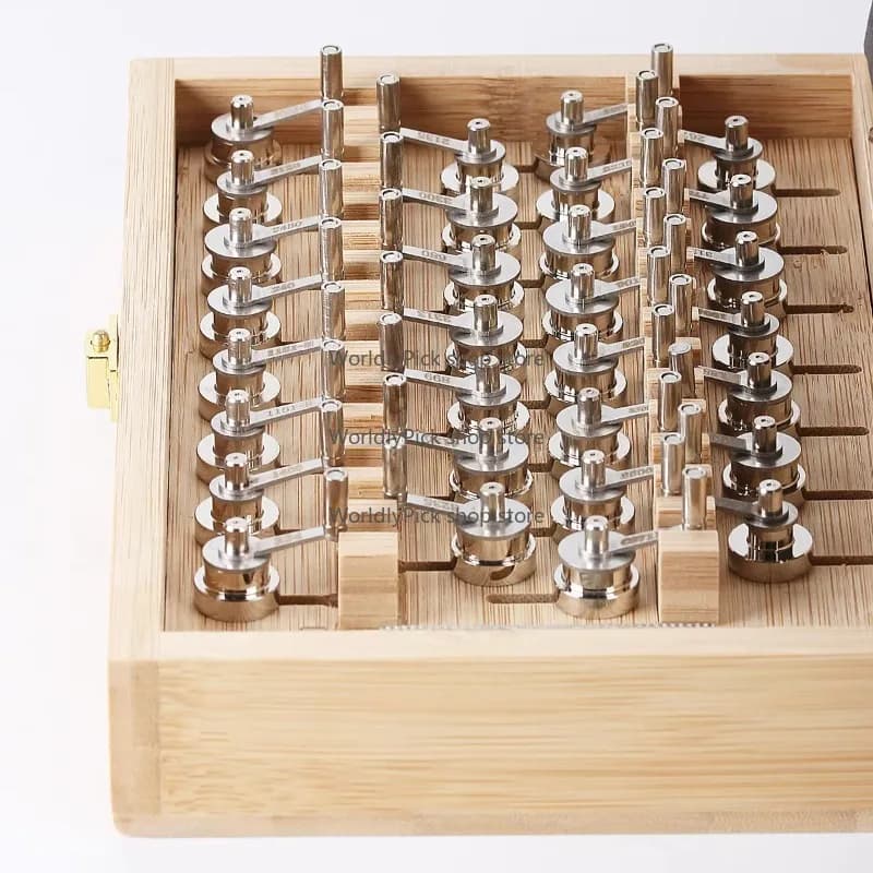 Watch Clockwork Repair Winder Tools Sets with Bamboo Box, High Quality Precision, 3135, 30Pcs