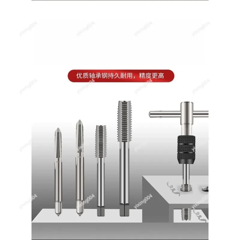 Alloy Steel Metric Tap Die Hand Tapping Hardware Tool Set