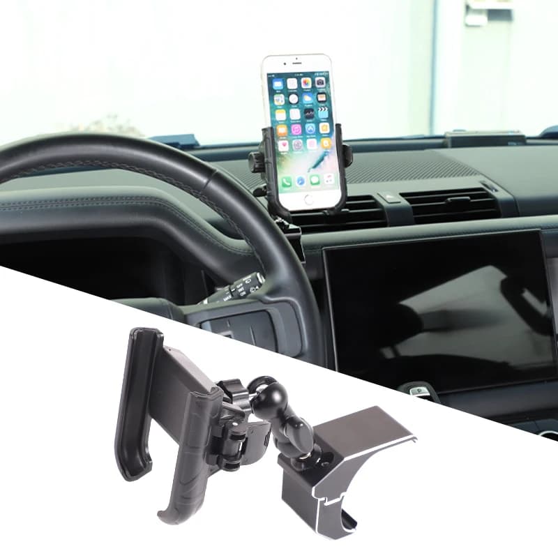 Dashboard Phone Holder Car Cell Phone Holder GPS Support Interior Car Accessories For Land Rover Defender L663 2020-2023