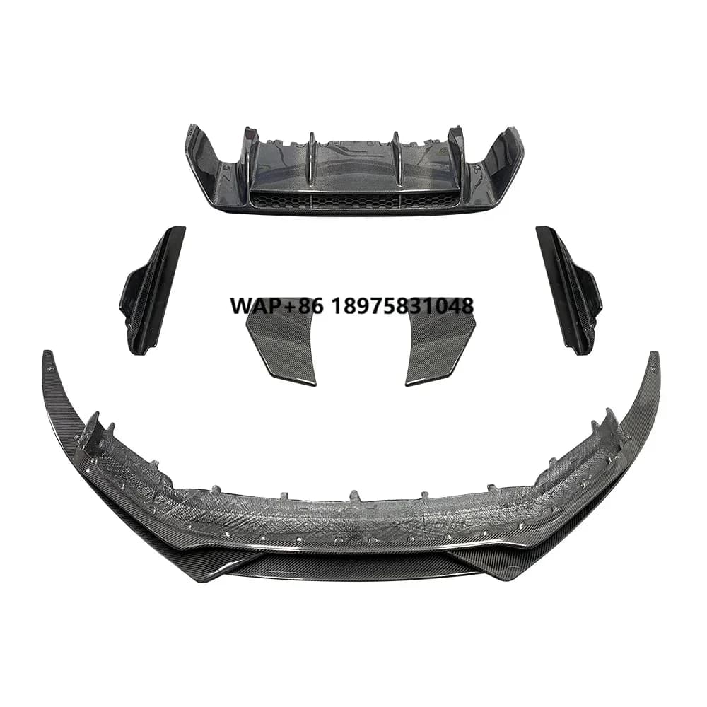 Hot Sale Sport Style Carbon Fiber Body Kit Bumper Front Lip Side Skirt Diffuser Spoiler