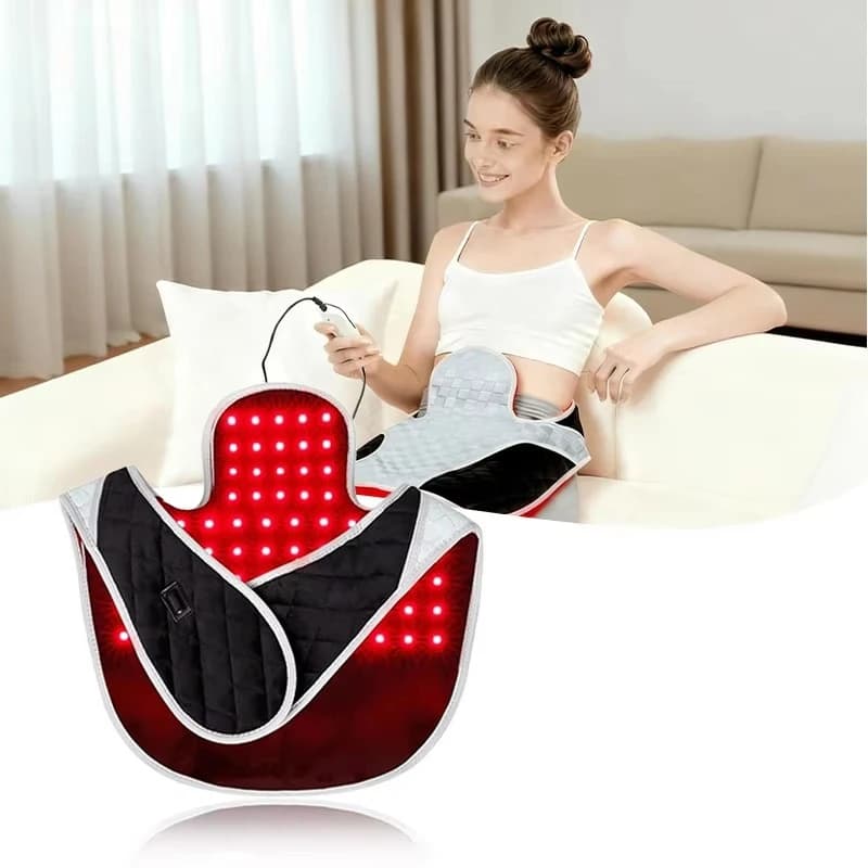 Red Light Therapy Vest Wearable Jacket for Body Recovery 660nm Light Targeting Shoulder & Back Pain
